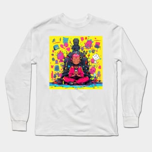 Mystical Doodle Meditator Long Sleeve T-Shirt